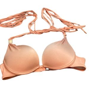 Victoria’s Secret fringe halter push up bikini top size 34B